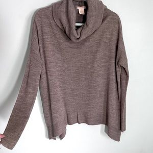 Over-Size Loose Turtle Neck Sweater - XS
